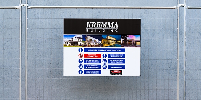 Increase branding with site safety and information signs